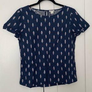 J. Crew Chambray short sleeved shirt